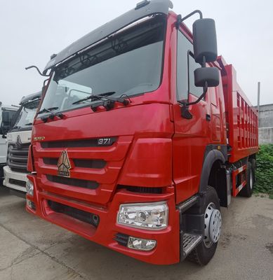 Sinotruck Tipper Использованный грузовик с механическим рулевым управлением и шинами Полная оплата