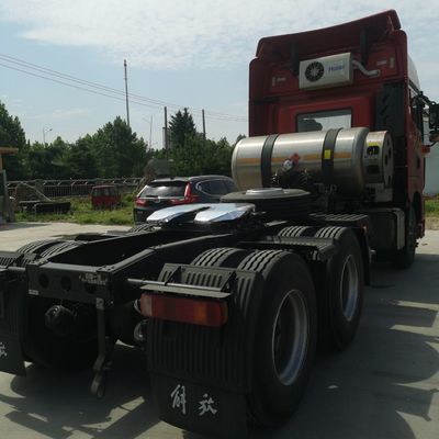 Углеродистая грузовая коробка FAW Jh6 LNG Heavy Duty 530HP Тракторный грузовик с воздушным подвесом