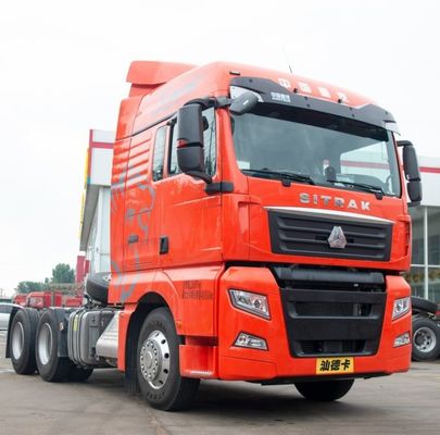 ISO сертифицированный трактор Sitrak 6X4 с топливным баком и гидравлическим силовым рулевым управлением