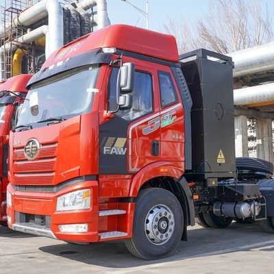 Электрический двигатель FAW Jiefang J6p 6X4 Чистый электрический трактор 12-скоростной ручной передачи