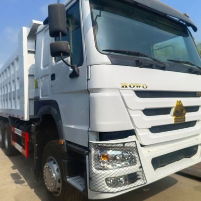 Ручная коробка передач 371 л.с. Использованный Haowo 371 Дэмп-Трак с шасси и шинами Sinotruk
