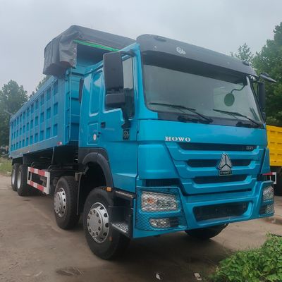6 месяцев Послепродажное обслуживание Тяжелый грузовик HOWO 8X4 с грузовым ящиком из углеродистой стали