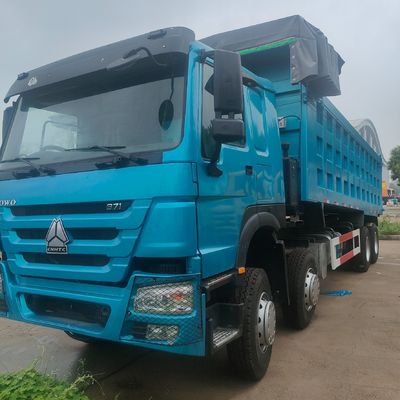 6 месяцев Послепродажное обслуживание Тяжелый грузовик HOWO 8X4 с грузовым ящиком из углеродистой стали