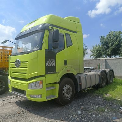 Подержанный тяжелый грузовик на дизельном топливе J6p420HP для буксировки полуприцепов и грузоподъемности 31-40 т