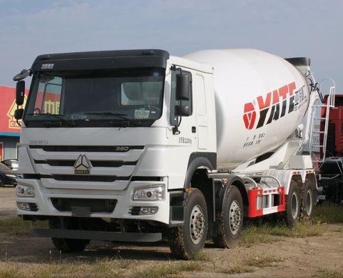 ZZ1257N3647N1 8x4 Использованный грузовик Sinotruk HOWO 380 HP Бетономешальник с высокой прочностью