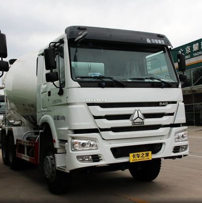 Специализированное шасси Sinotruk Гидравлическое рулевое управление Тяжелый грузовик для смешивания бетона с шинами