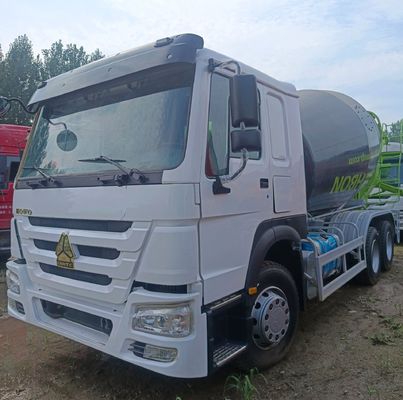 ZZ1257N3647N1 12m3 380 л. с. Тяжелый грузовик 6X4 горизонтальный бетонный смеситель по доступной цене