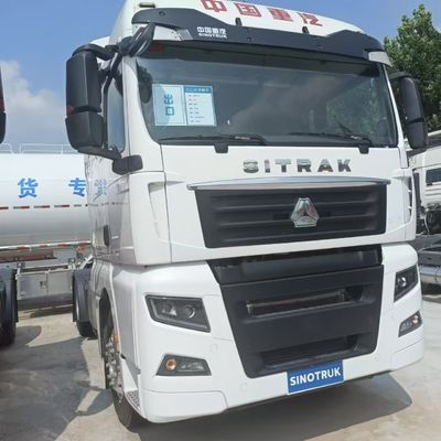 Тяжелый трактор на СНГ и 600L топливный бак с воздушной подвеской для буксировки полуприцепа