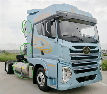 Передний подъемный стиль сброса типа 4×2 FAW X6000 510HP тракторный грузовик для СПГ и СНГ топлива